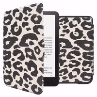 imoshion Design Slim Hard Case Bookcase Amazon Kindle Paperwhite (2024) / Paperwhite Signature Edition (2024) / Colorsoft (2024) / Colorsoft Signature Edition (2024) - Leopard