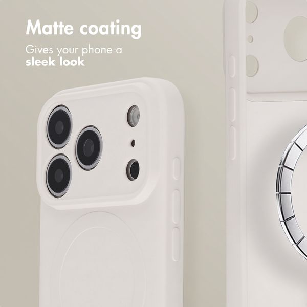imoshion Colour Back Cover with MagSafe Apple iPhone 18 Pro / 17 Pro - Beige