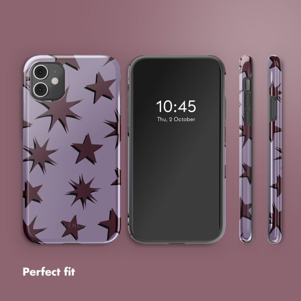 Selencia Vivid Back Cover Apple iPhone 11 - Stars Plum Lilac
