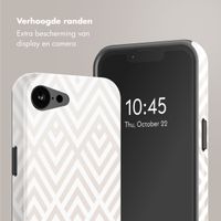 Selencia Vivid Backcover met MagSafe Apple iPhone 16e - Beige Zigzag