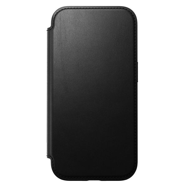 Nomad Modern Leather Folio Bookcase iPhone 16 - Black