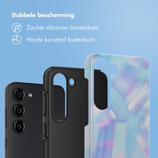 Selencia Vivid Backcover Samsung Galaxy S23 - Holographic Blue Dream