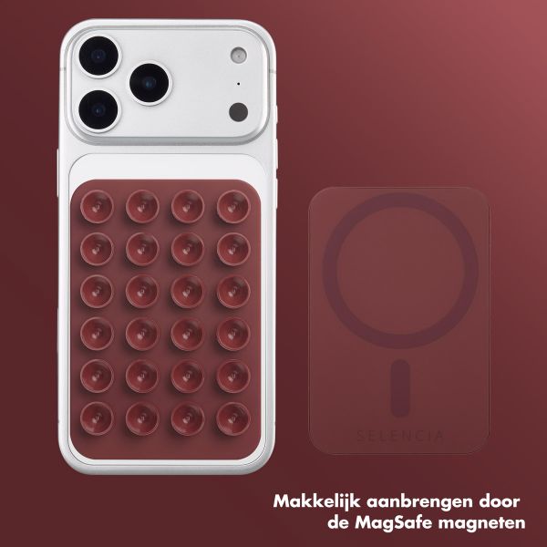 Selencia MagSafe zuignap telefoonhouder - Terracotta