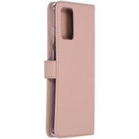 Selencia Echt Lederen Bookcase Samsung Galaxy S20 Plus - Roze