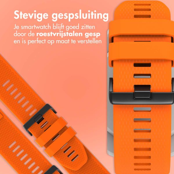 imoshion QuickFit® Siliconen bandje  - Garmin 26 mm aansluiting - Oranje