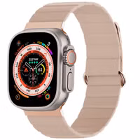 imoshion Magnetisch lederen bandje Apple Watch Series 1 - 11 / SE / Ultra (44/45/46/49 mm) - Beige