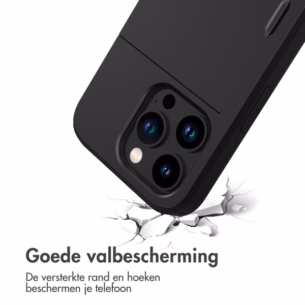 imoshion Backcover met pasjeshouder Apple iPhone 15 Pro - Zwart