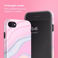 Selencia Vivid Backcover Apple iPhone SE (2022 / 2020) / 8 / 7 - Pastel Lipstick Marble