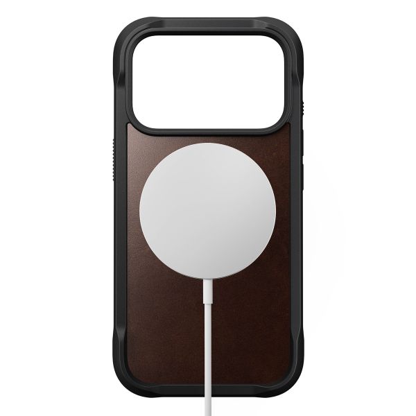 Nomad Rugged Horween Leather Backcover Apple iPhone 17 Pro - Rustic Brown