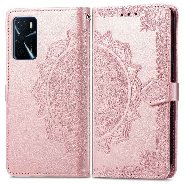 imoshion Mandala Bookcase Oppo A16(s) / A54s - Rosé Goud