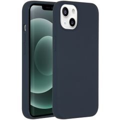 Accezz Liquid Silicone Backcover iPhone 13 Mini - Donkerblauw