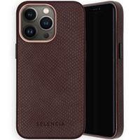 Selencia Gaia Slang Backcover Apple iPhone 13 Pro - Donkerrood