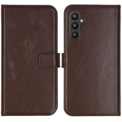 Selencia Echt Leren Bookcase Samsung Galaxy A34 (5G) - Bruin