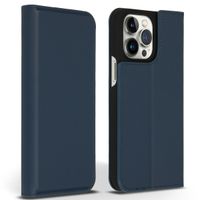 Accezz Premium Leather Slim Bookcase Apple iPhone 14 Pro Max - Donkerblauw