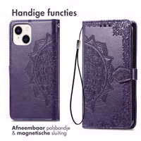 imoshion Mandala Bookcase Apple iPhone 15 - Paars