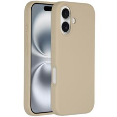 Accezz Liquid Silicone Back Cover with MagSafe Apple iPhone 16 - Stone