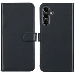 Selencia Echt Leren Bookcase Samsung Galaxy A16 - Zwart
