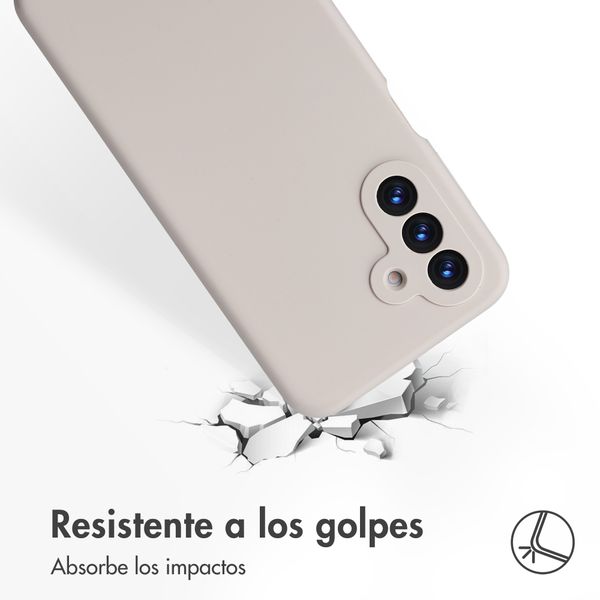 Accezz Liquid Silicone Backcover Samsung Galaxy A18 (4G) - Stone