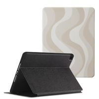 Selencia Vivid Tablet Case Apple iPad 9 (2021) 10.2 inch / iPad 8 (2020) 10.2 inch / iPad 7 (2019) 10.2 inch - Desert Waves Beige