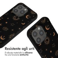 imoshion Siliconen design hoesje met koord Apple iPhone 15 Pro - Sky Black
