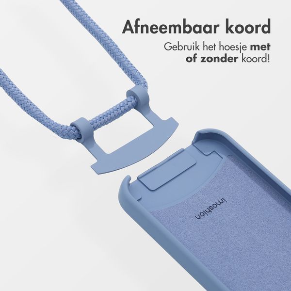 imoshion Color Backcover met afneembaar koord MagSafe Apple iPhone 13 - Ash Blue