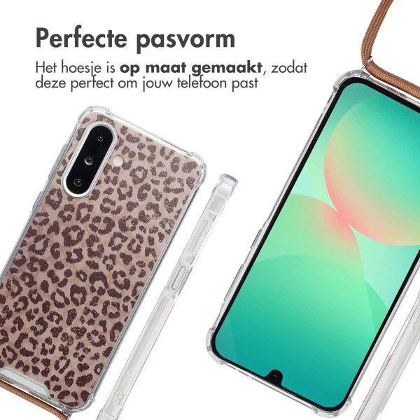 imoshion Design hoesje met koord Samsung Galaxy A26 - Leopard Mood