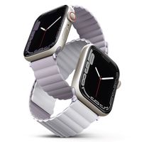 Uniq Revix dubbelzijdig bandje Apple Watch Series 1 t/m 10 / SE / Ultra (2) (44/45/46/49 mm) - Lilac/White