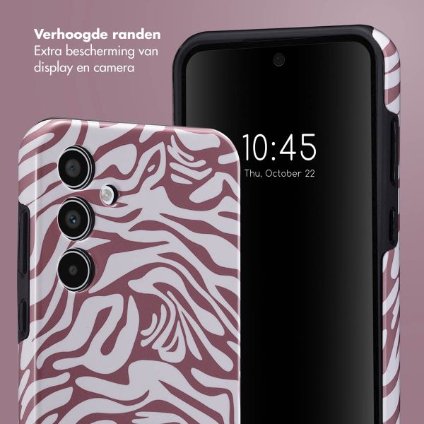 Selencia Vivid Backcover Samsung Galaxy A35 - Trippy Swirl Dark Rose