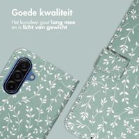 imoshion Design Bookcase Samsung Galaxy A17 - Smoke Green Flowers