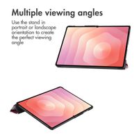imoshion Design Trifold Bookcase Samsung Galaxy Tab S11 Ultra - Bloom Love Blush