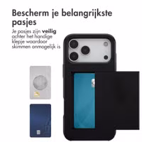 imoshion Backcover met pasjeshouder Apple iPhone 17 Pro Max - Zwart