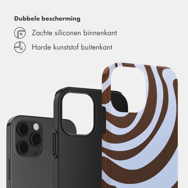 Selencia Vivid Backcover Apple iPhone 12 (Pro) - Dream Swirl Chocolate
