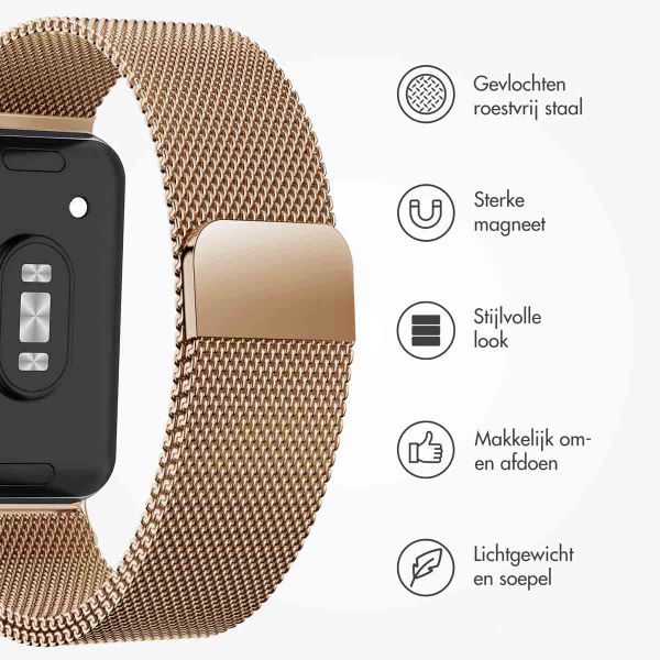 imoshion Milanees magnetisch bandje Samsung Galaxy Fit 3 - Rosé Goud