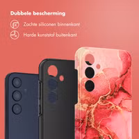Selencia Vivid Tough Backcover Samsung Galaxy A35 - Rosy Marble