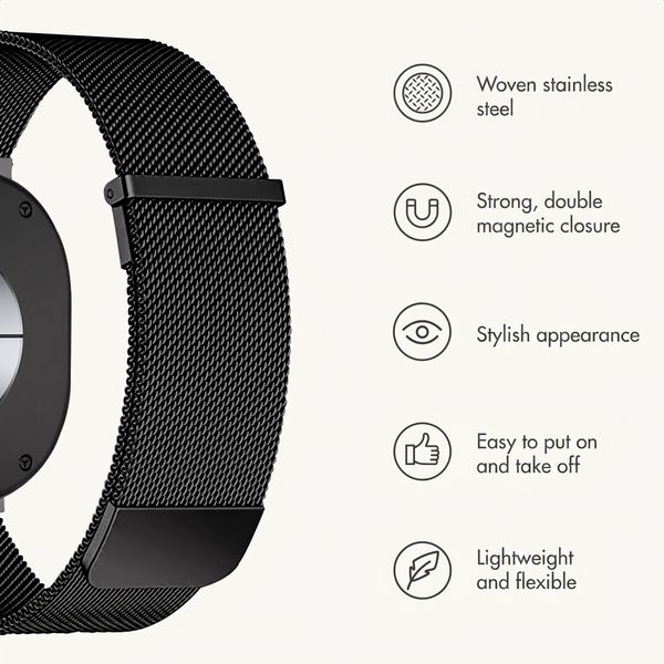 imoshion Milanese Magnetic Band Samsung Galaxy Watch Ultra 2 (2026) / Ultra (2024/2025) - Black