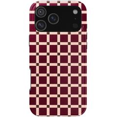 Selencia Vivid Backcover Apple iPhone 18 Pro Max / 17 Pro Max - Check This Burgundy