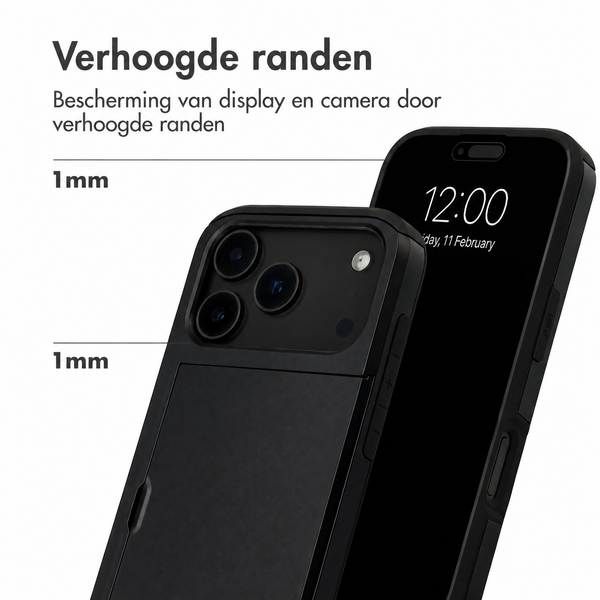 imoshion Backcover met pasjeshouder Apple iPhone 18 Pro / 17 Pro - Zwart