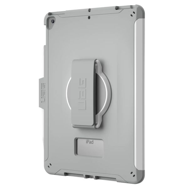 UAG Scout Healthcare backcover met strap Apple iPad 9 (2021) 10.2 inch / iPad 8 (2020) 10.2 inch / iPad 7 (2019) 10.2 inch - Wit / Grijs