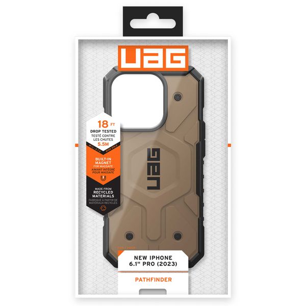 UAG Pathfinder Backcover MagSafe iPhone 15 Pro - Dark Earth