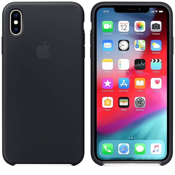 Apple Silicone Backcover iPhone Xs Max - Black