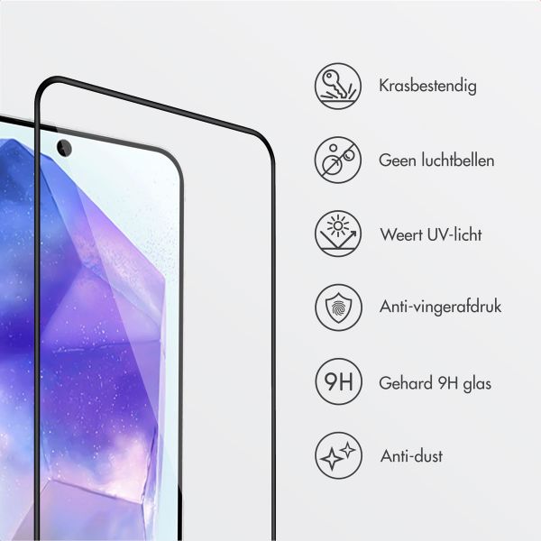 Accezz Gehard Glas Screenprotector + Applicator Samsung Galaxy A55