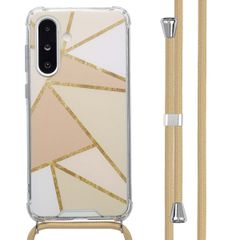 imoshion Design hoesje met koord Samsung Galaxy A36 - Beige Graphic