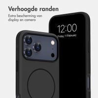 imoshion Color Backcover met Thin MagSafe Ring Apple iPhone 17 Pro Max - Zwart