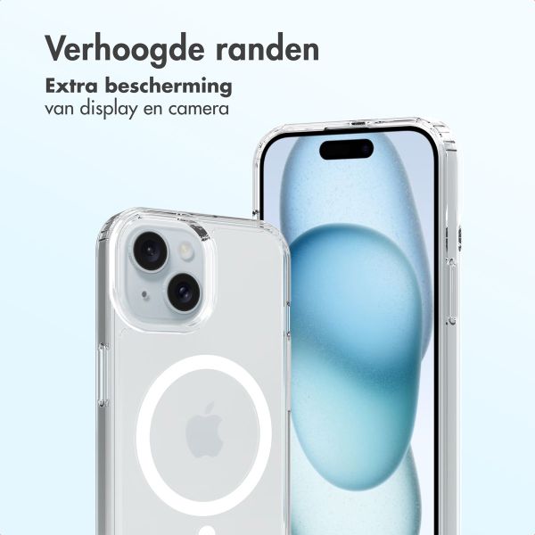Accezz Xtreme Impact Backcover met MagSafe Apple iPhone 15 - Transparant
