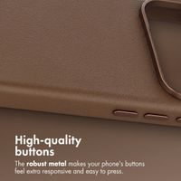 Accezz Leather Case with MagSafe Apple iPhone 18 Pro / 17 Pro - Coffee Brown