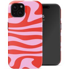 Selencia Vivid Backcover met MagSafe Apple iPhone 15 - Dream Swirl Pink