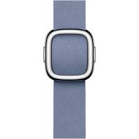 Apple Modern Buckle FineWoven Apple Watch Series 1 t/m 9 / SE (38/40/41 mm) | Series 10 / 11 (42 mm) - Maat L - Lavender Blue