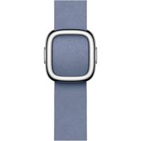 Apple Modern Buckle FineWoven Apple Watch Series 1 t/m 9 / SE (38/40/41 mm) | Series 10 (42 mm) - Maat L - Lavender Blue