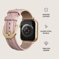 Burga Genuine Leather Band Apple Watch | 38/40/41/42 mm - Pillow Talk / Gold