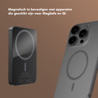 Selencia Vivid Powerbank 5.000 mAh - Draadloze Powerbank - MagSafe en Qi - Black / Wild Leo